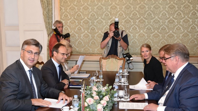 Predsjednik Vlade primio je ministra vanjskih poslova Finske